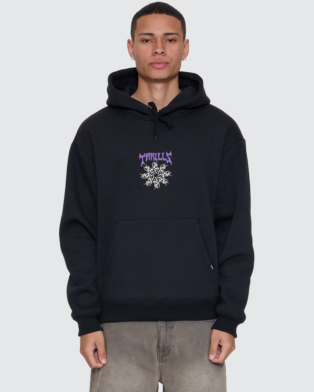 Stagger Slouch Pull On Cropped Hood