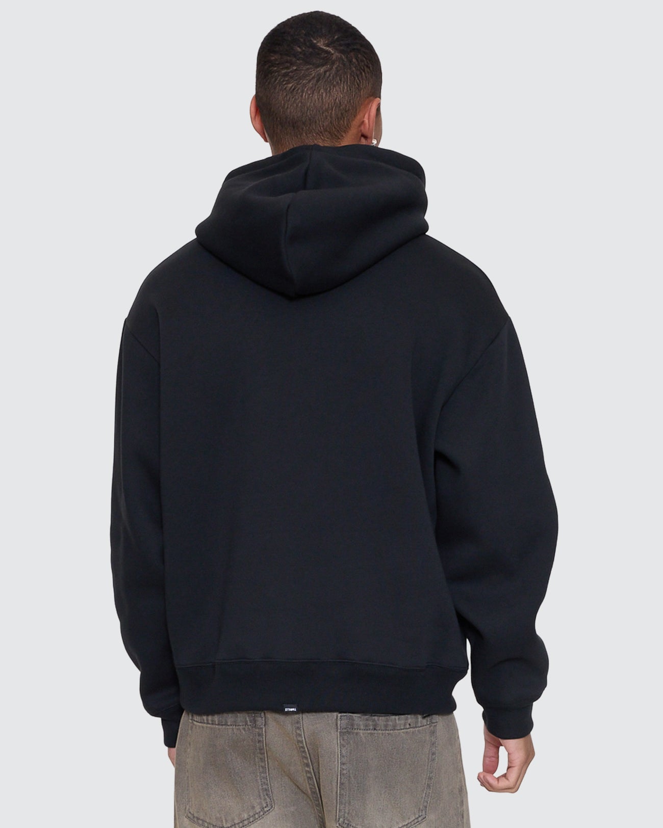 Stagger Slouch Pull On Cropped Hood
