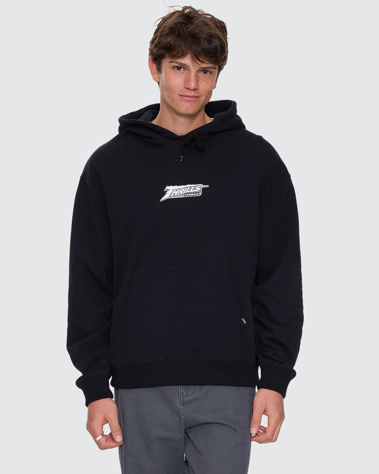 Heavy Voltage Slouch Pull On Cropped Hood