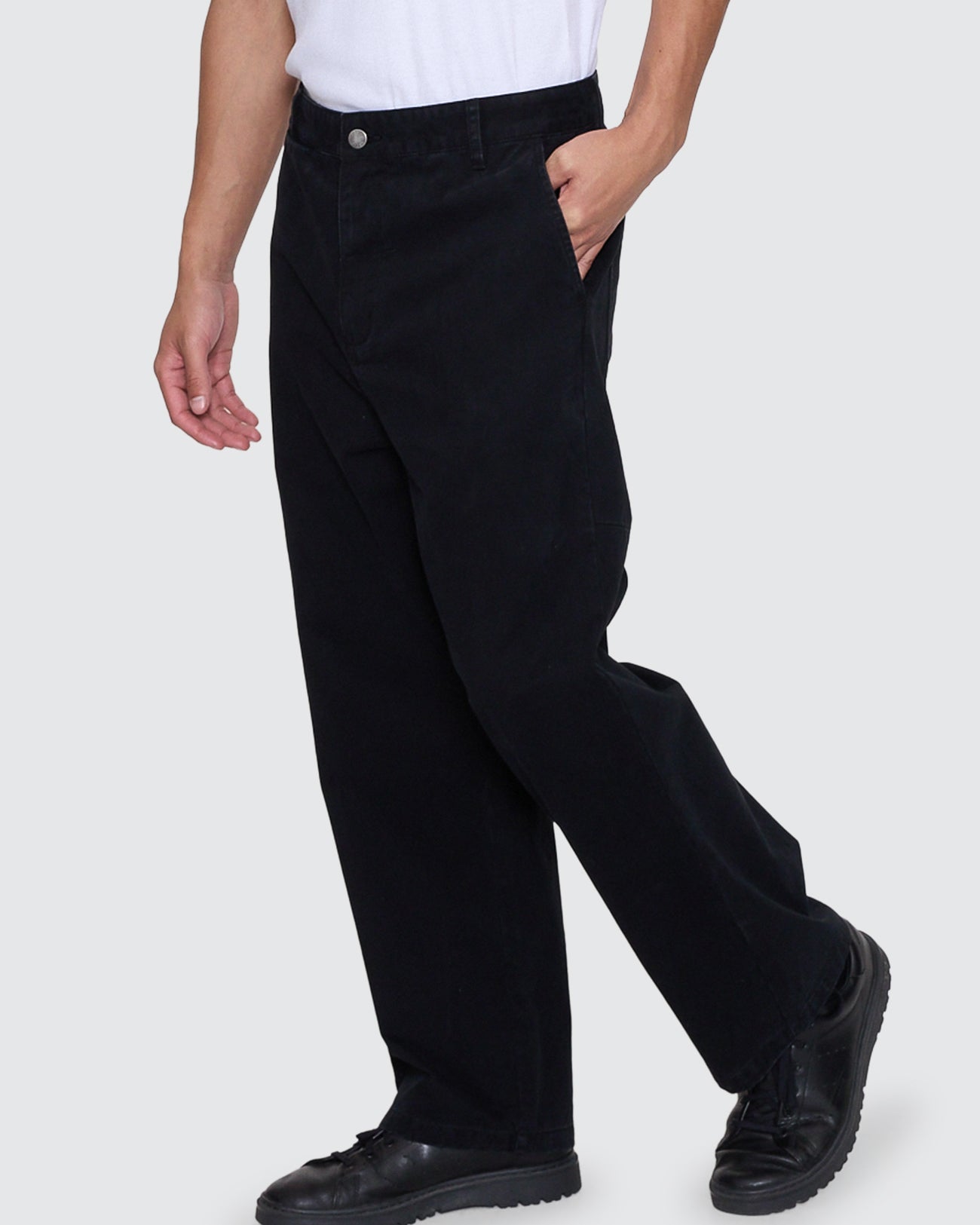 Stagger Big Slacker Cropped Pant