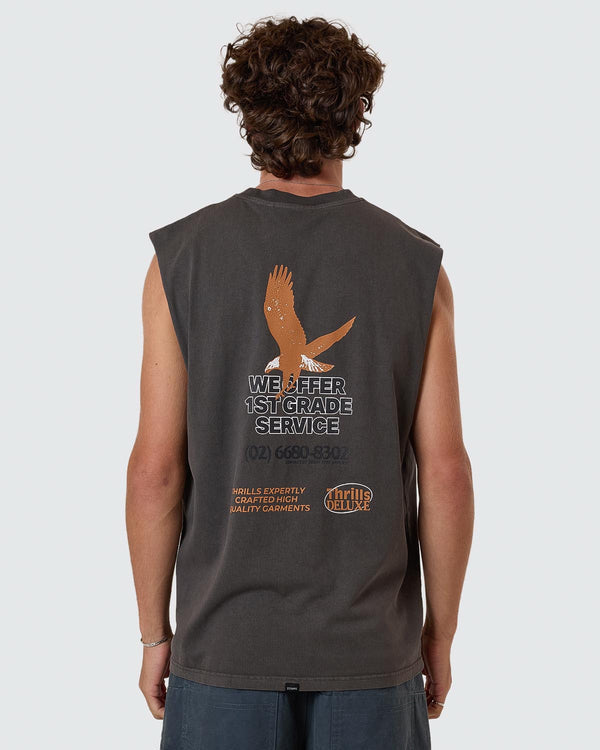 1st Grade Service Merch Fit Muscle Tee
