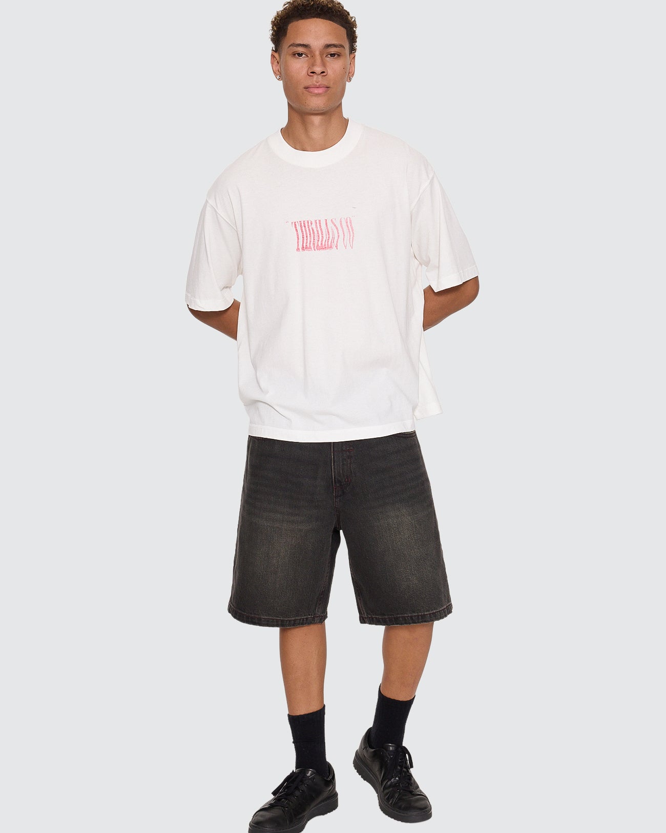 Chaotic Interventions Oversize Box Crop Tee
