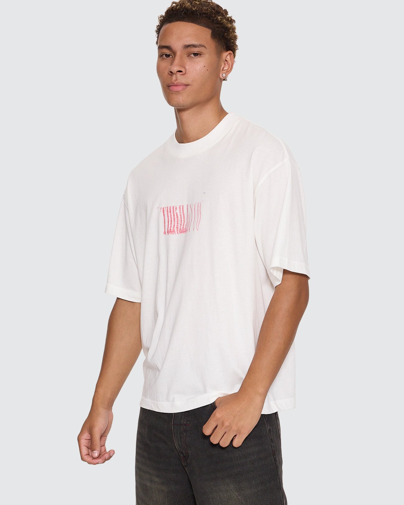 Chaotic Interventions Oversize Box Crop Tee
