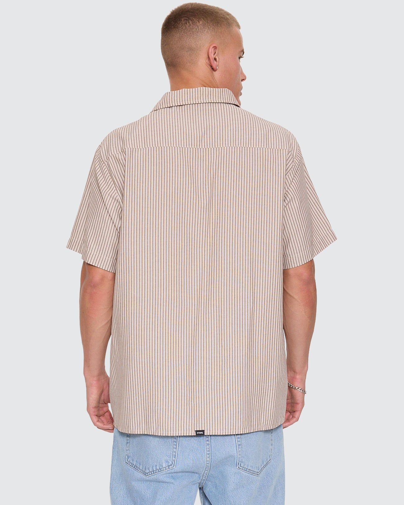 Thrills Union Short Sleeve Stripe Work Shirt