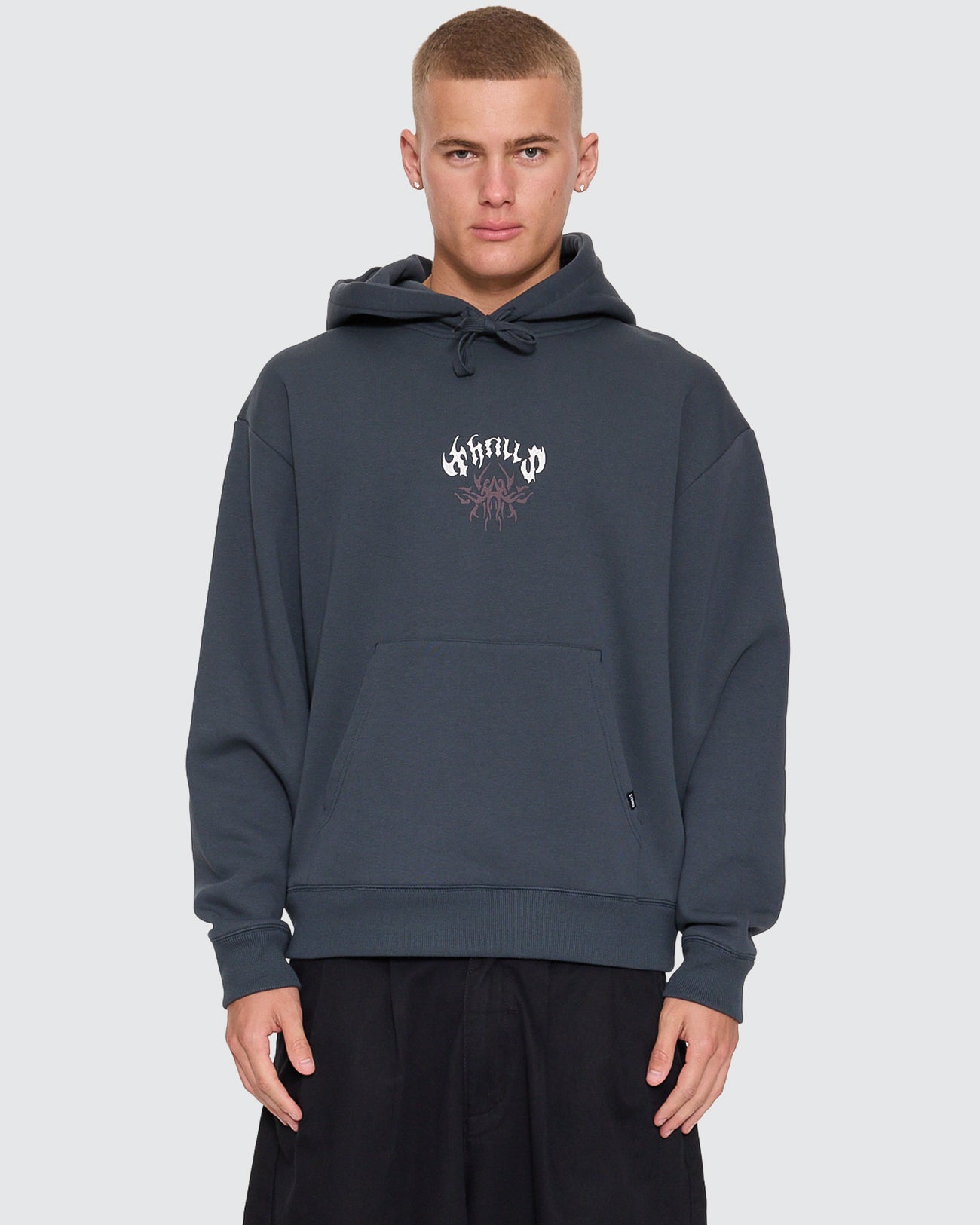 Stagger Slouch Pull On Cropped Hood