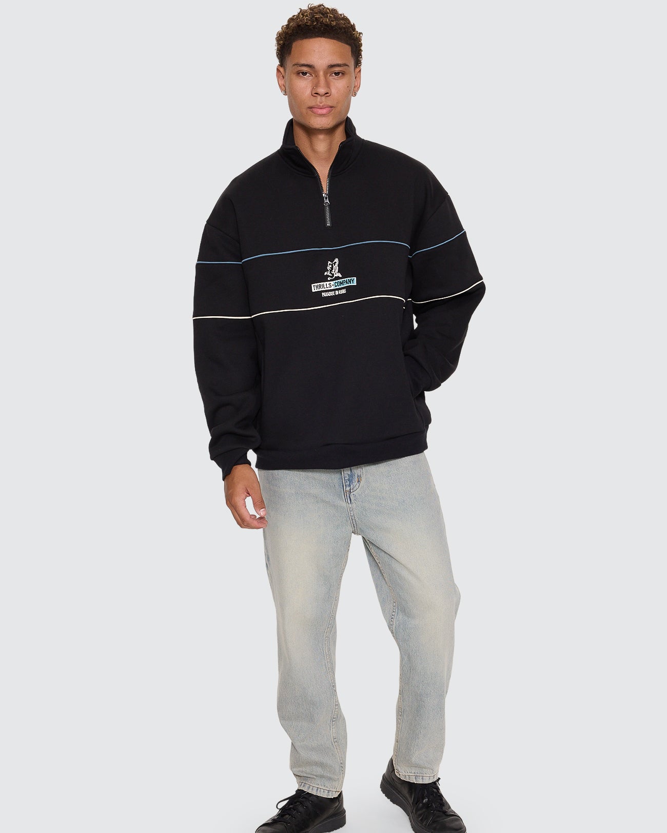 Risen Quarter Zip Cropped Fleece
