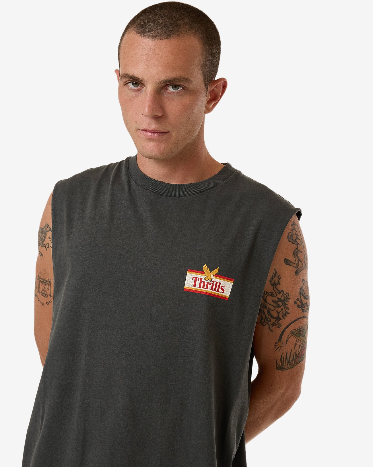 Never Stop Merch Fit Muscle Tee
