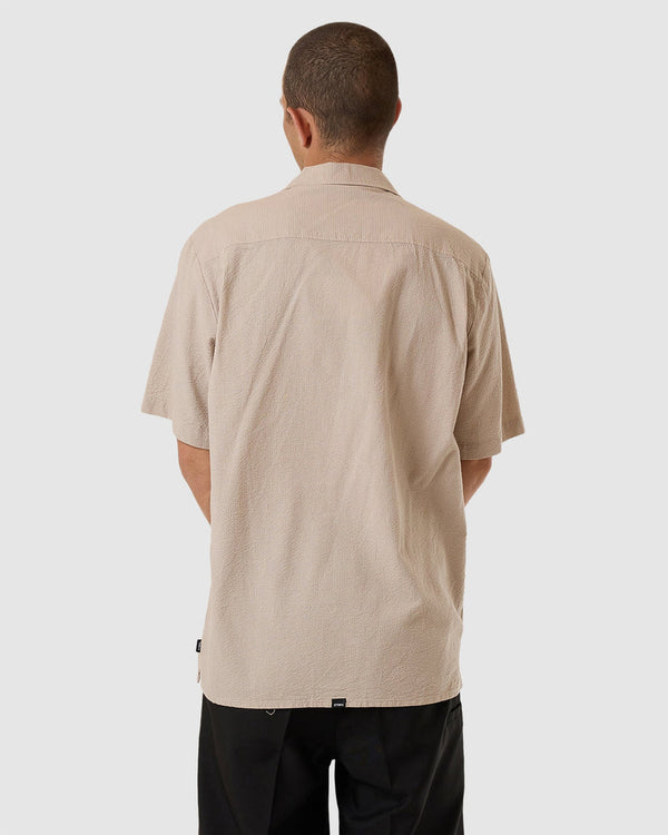 Minimal Thrills Stripe Bowling Shirt