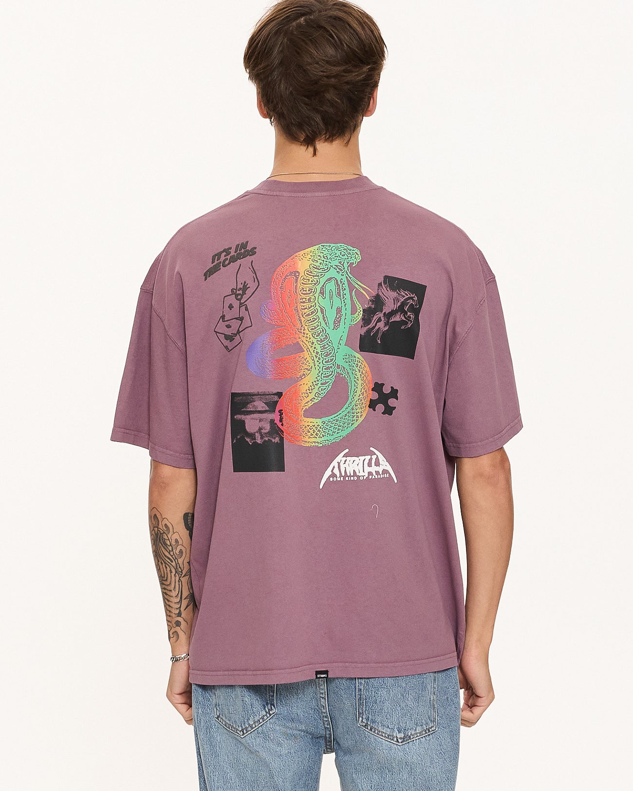 It's In The Cards Box Fit Oversize Tee