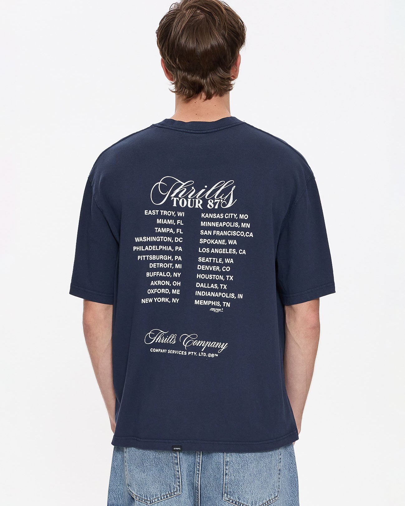 Superior Power Box Fit Oversize Cropped Tee