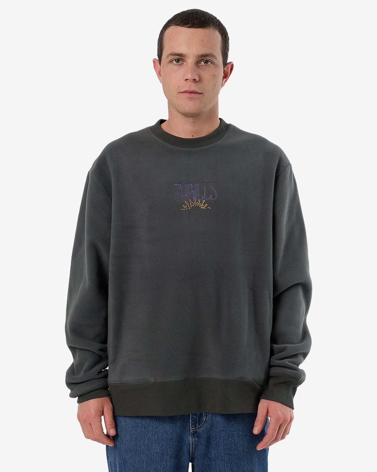 Powerful Security & Success Oversize Polar Fleece Crew