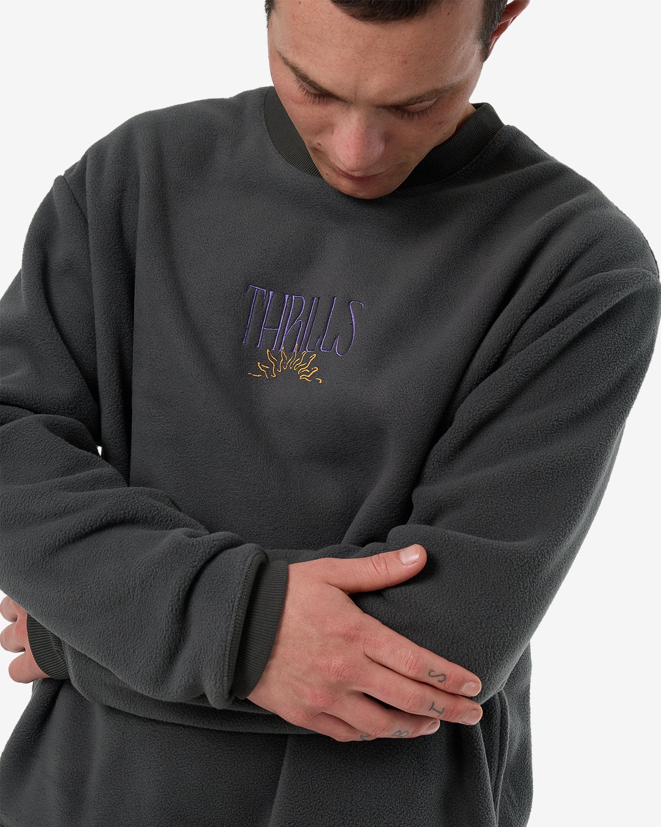 Powerful Security & Success Oversize Polar Fleece Crew