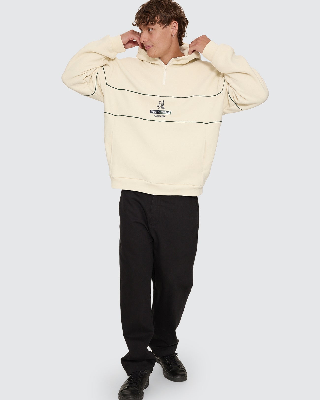 Risen Quarter Zip Hood Fleece