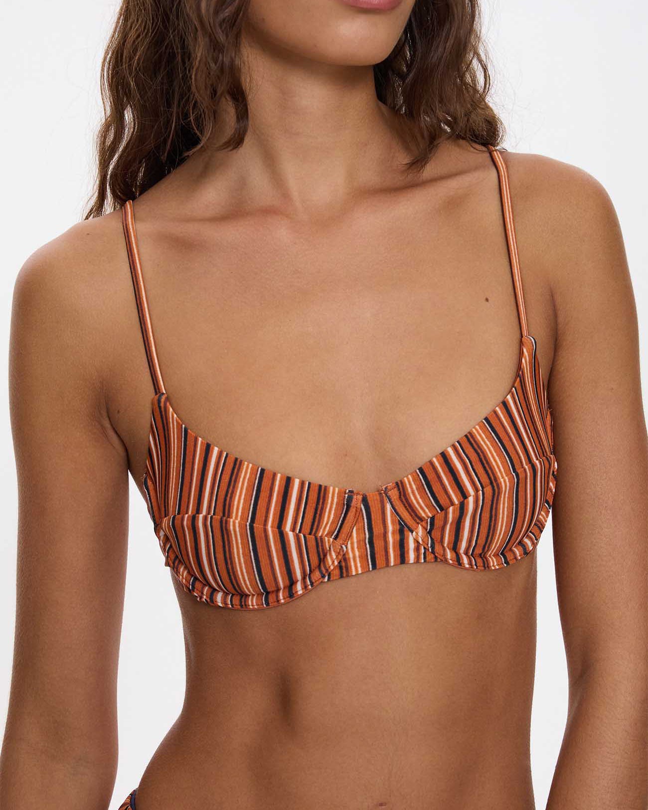 Aftersun Stripe Underwire Bikini Top