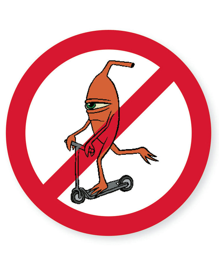 No Scooter Sticker