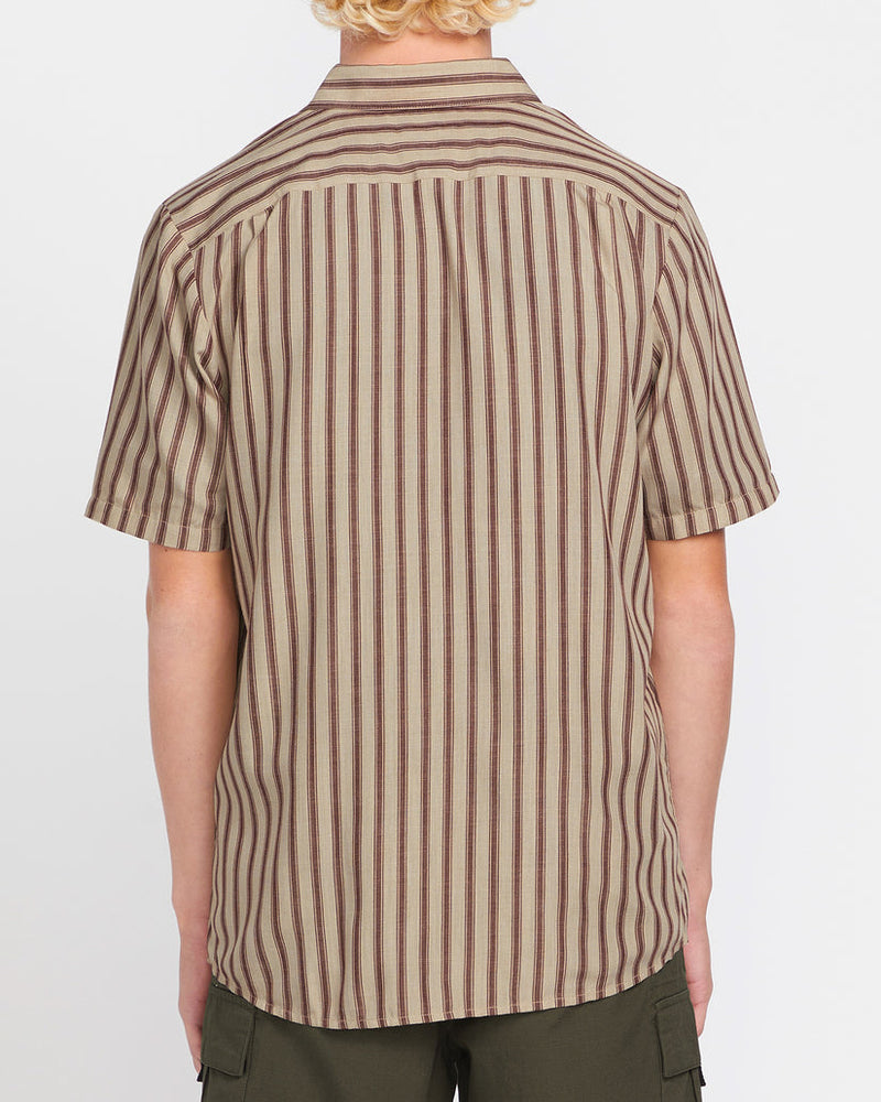 Arvostripe Woven Short Sleeve Top