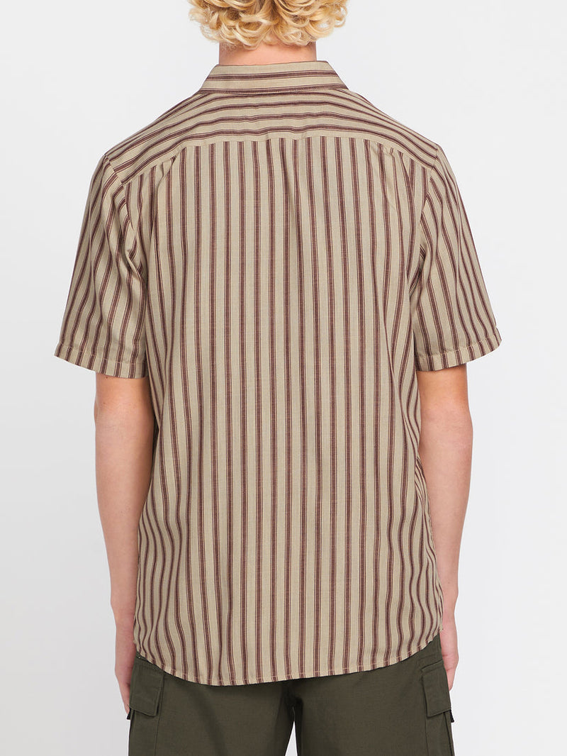 Arvostripe Woven Short Sleeve Top