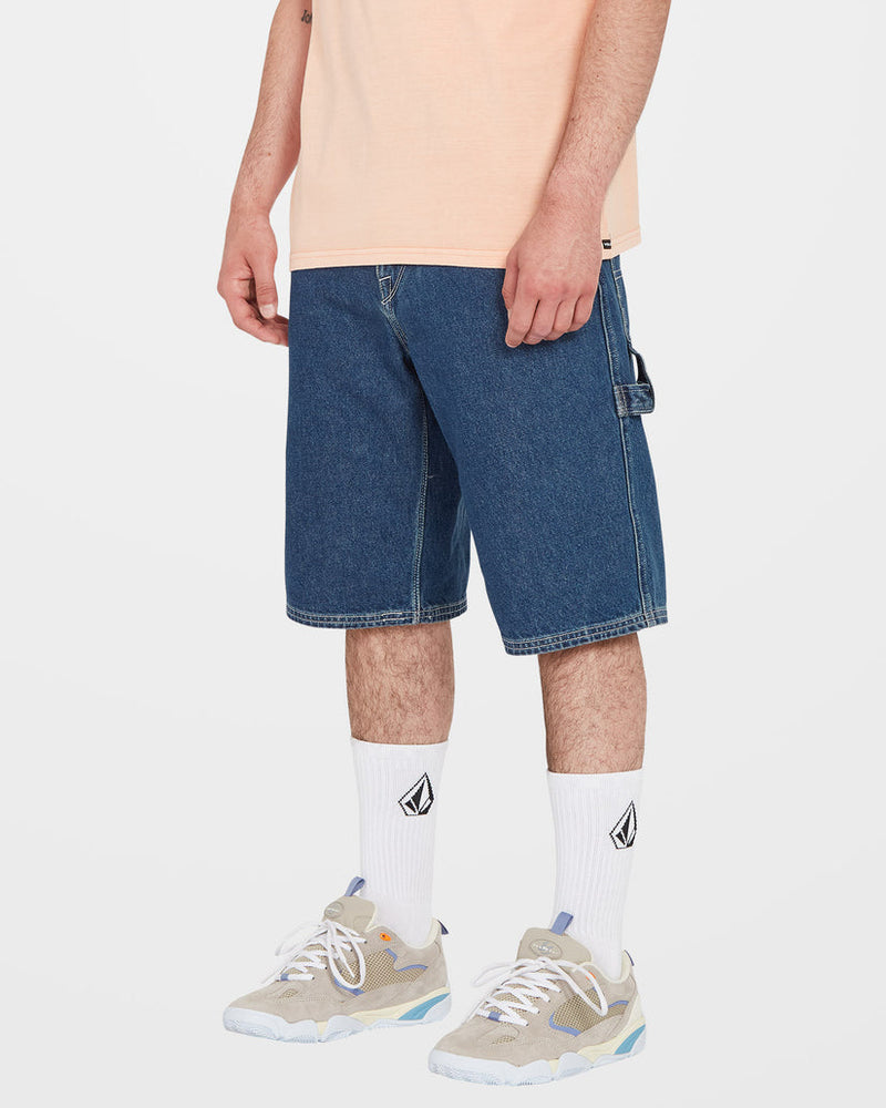 Labored Denim Utility Short