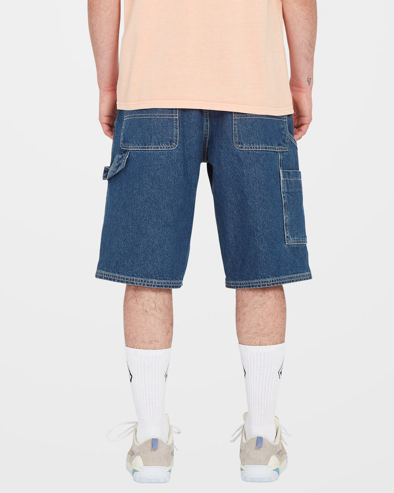 Labored Denim Utility Short