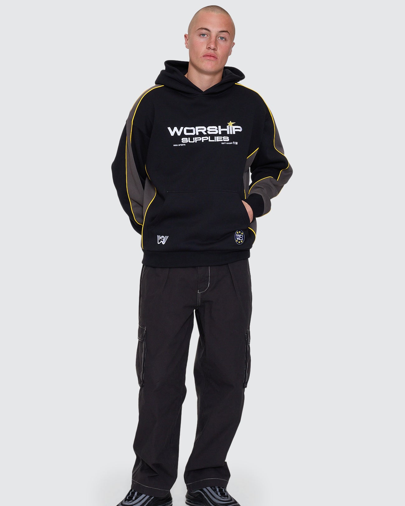 Laser Panel Pullover Hood