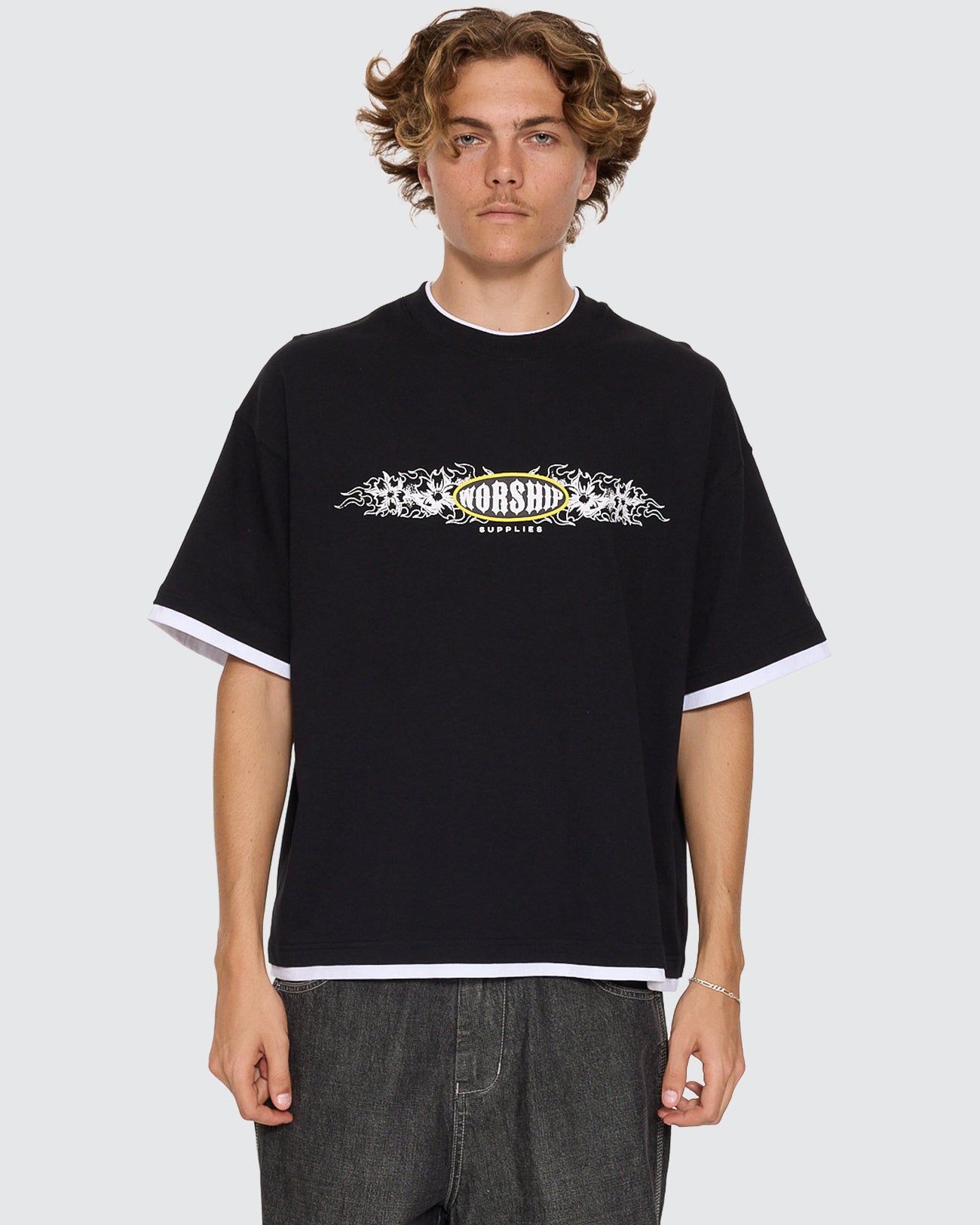 Tropic Reign Box Crop Layer Tee