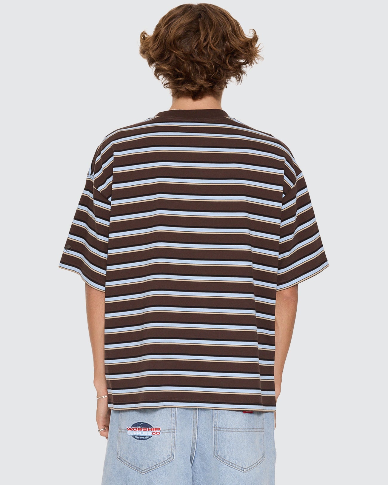 Globo Stripe Box Crop Tee
