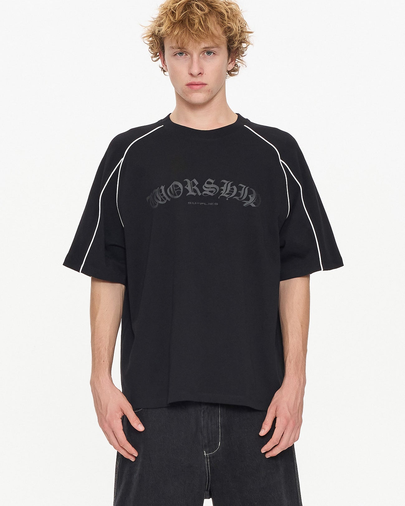 Frequency Panel Oversize Raglan Tee