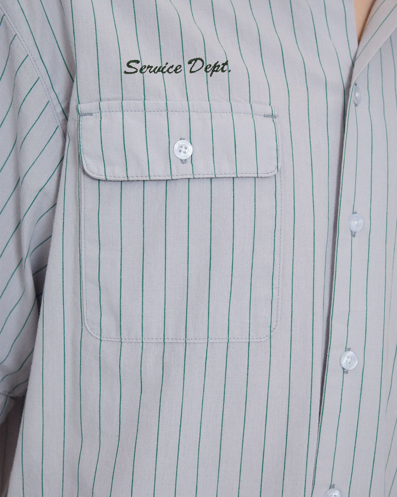 Service Stripe Short Sleeve Work Shirt
