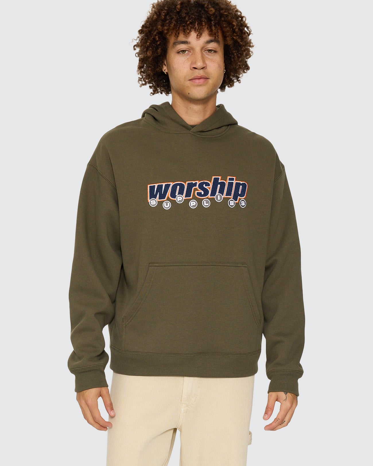 Line Stepper Pullover Hood