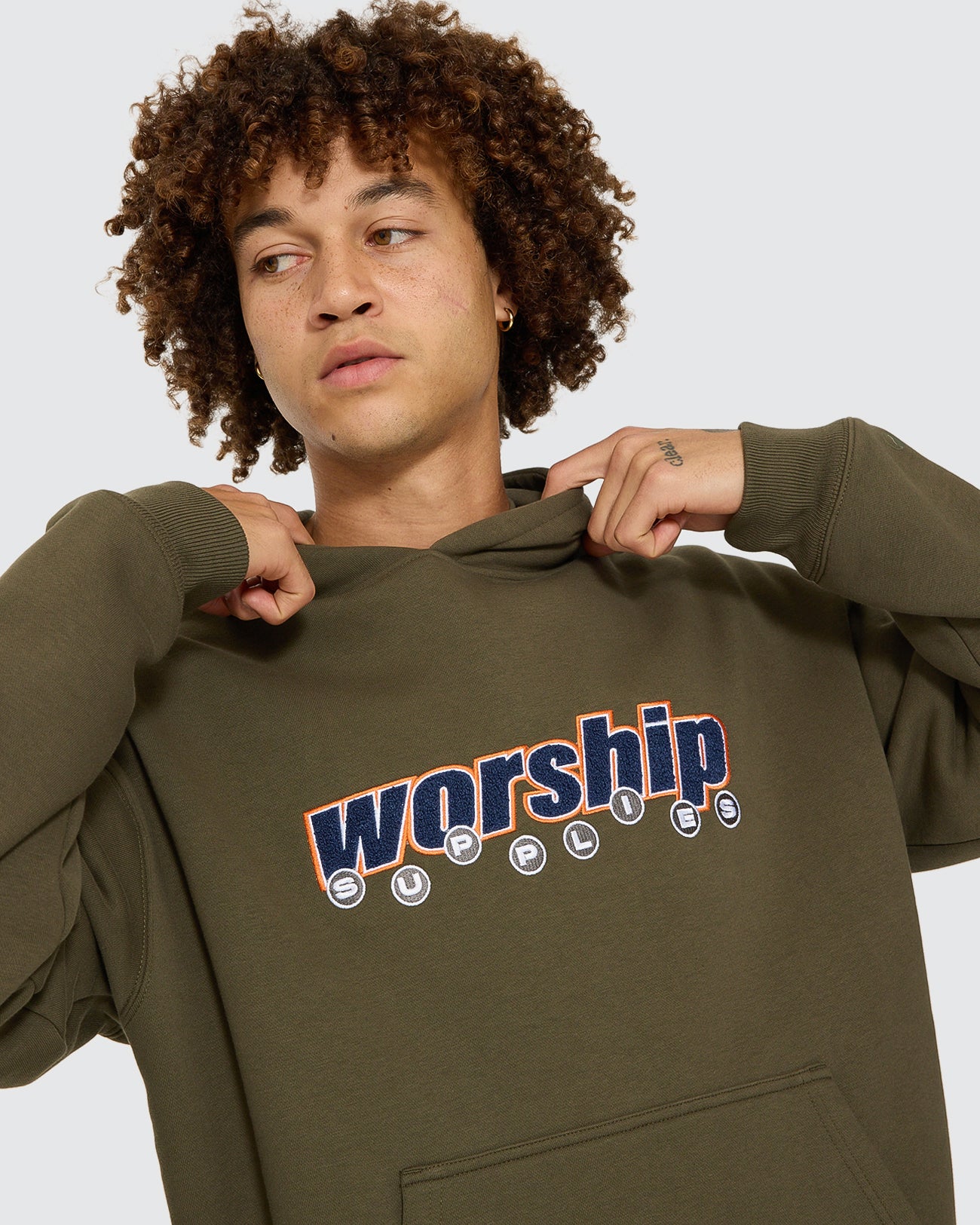 Line Stepper Pullover Hood
