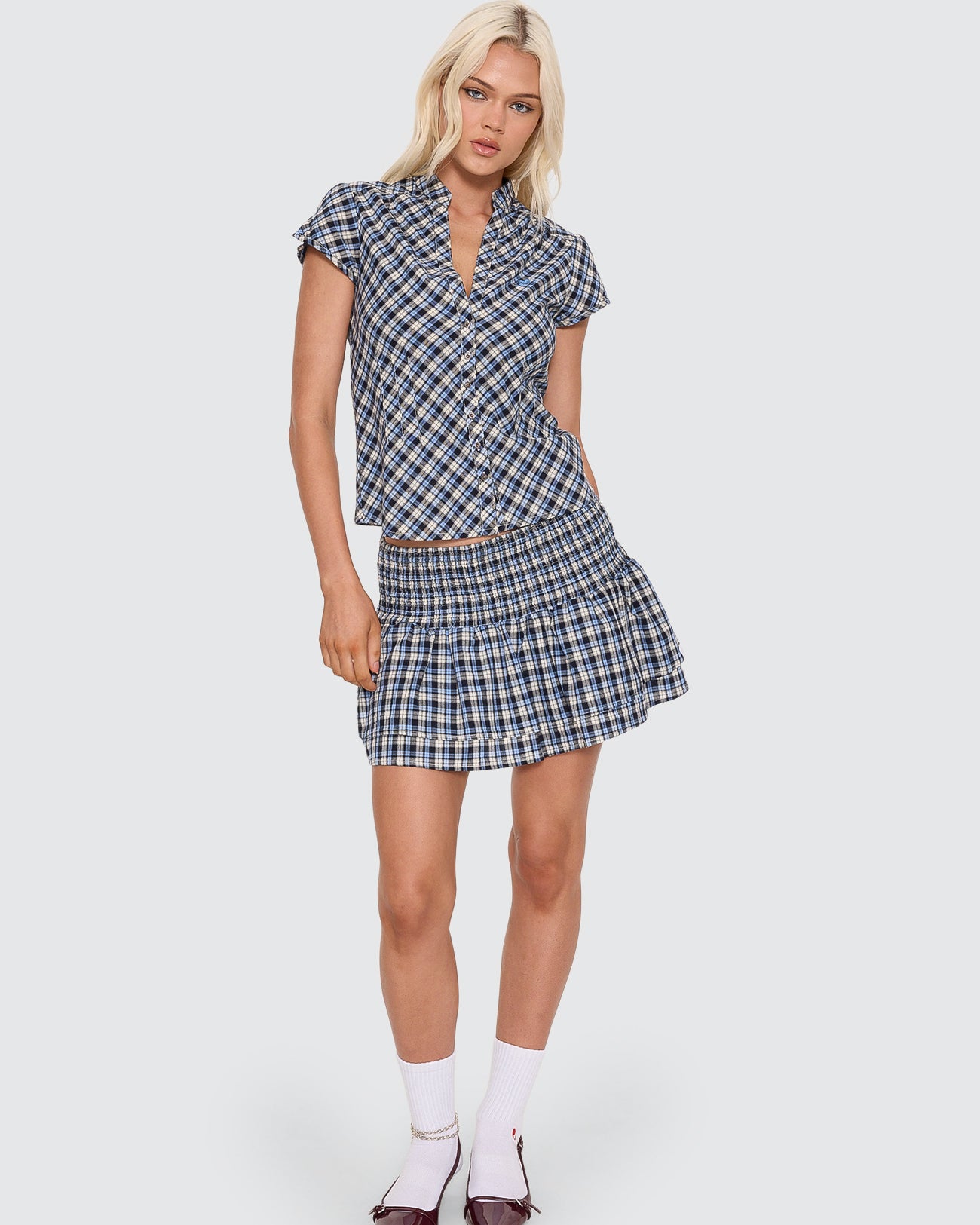 Cherub Fitted Pintuck Shirt