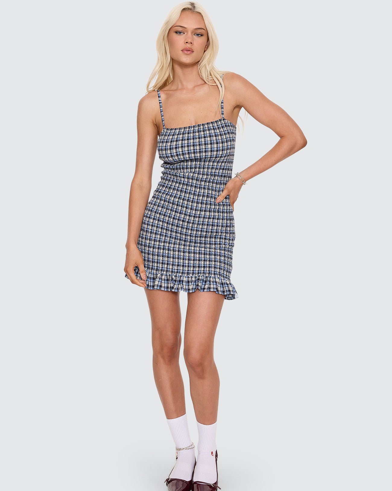Cherub Shirred Mini Dress