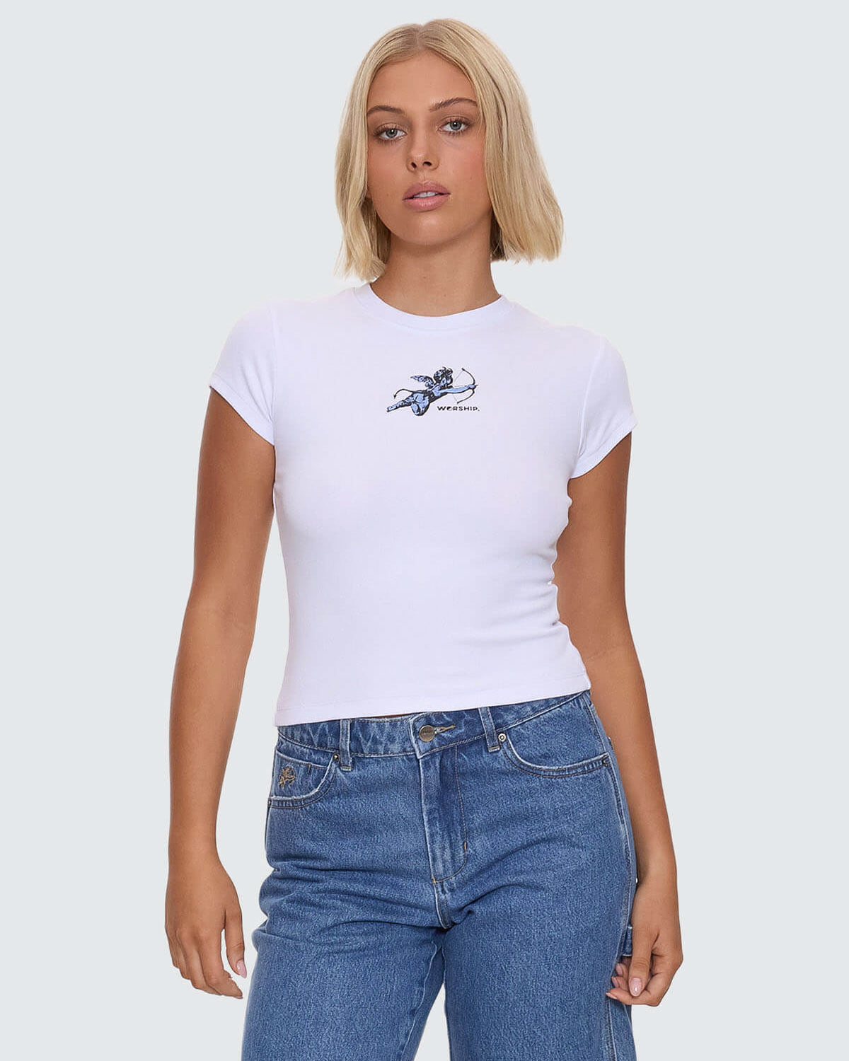 Cherub Cap Sleeve Tee