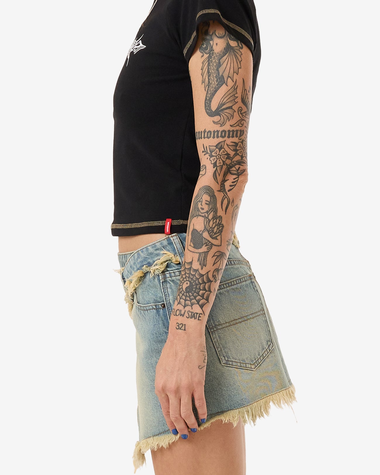 Revenge Denim Mini Skirt