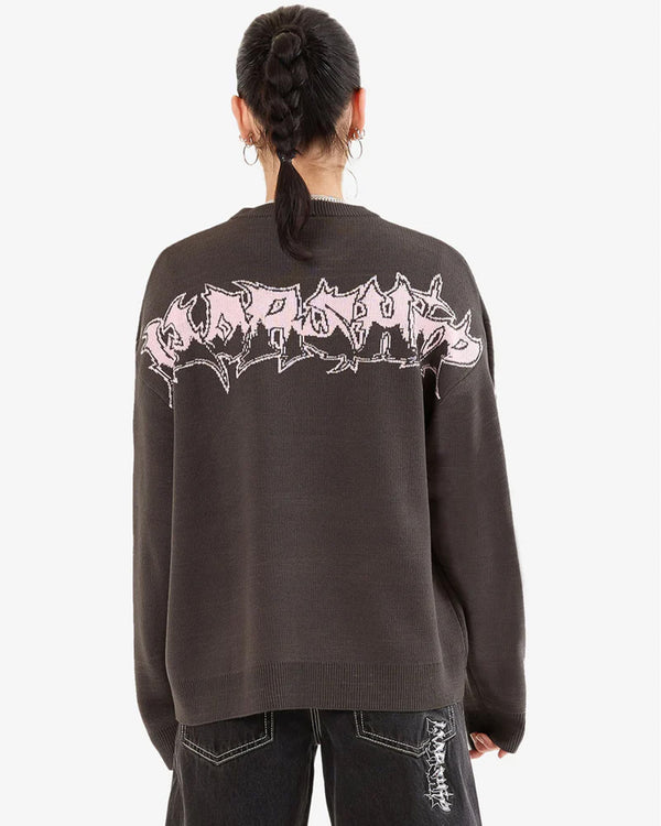Gnasher Box Fit Crew Knit Sweater