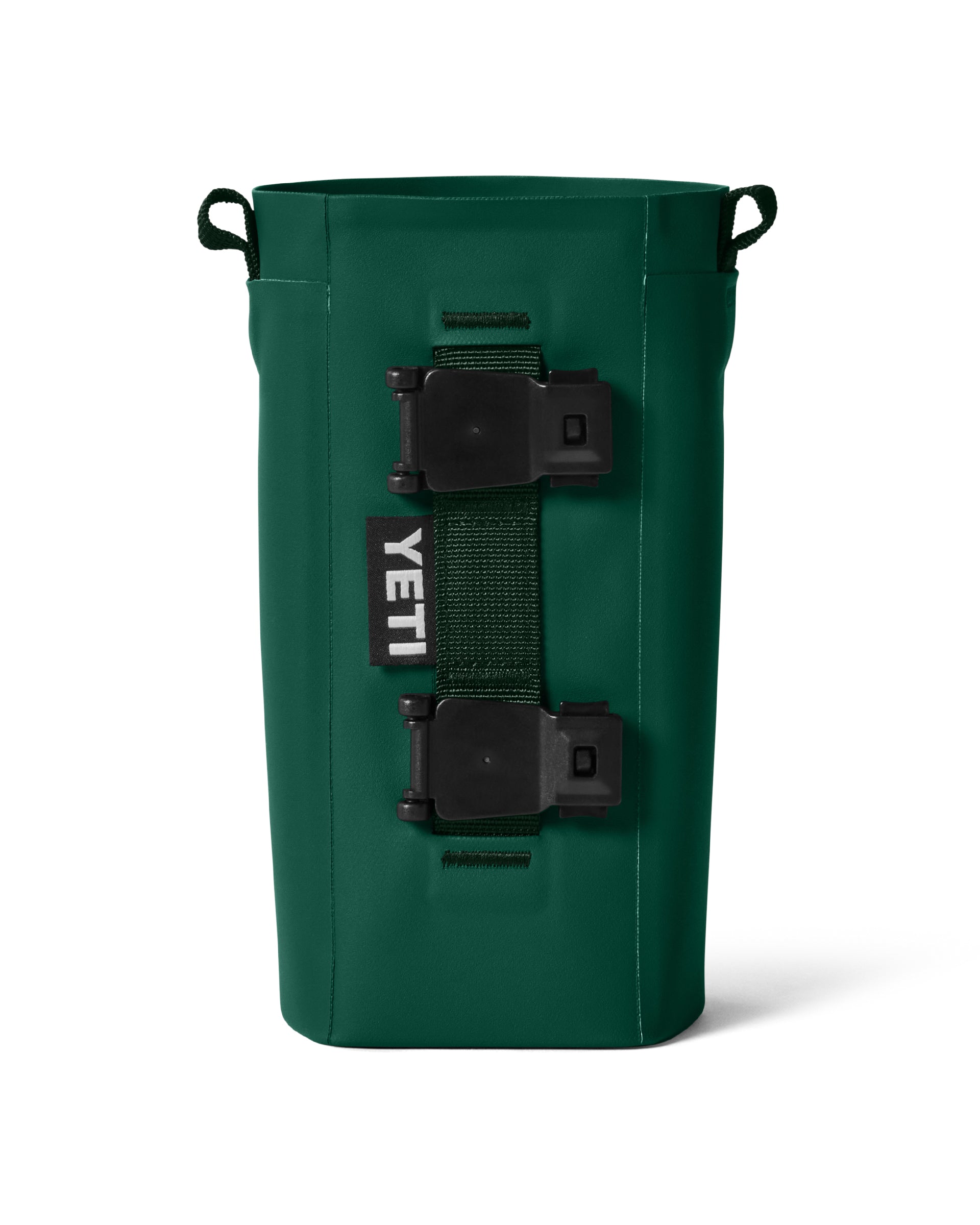 Green YETI sidekick attachment with dual clips for securing to compatible gear