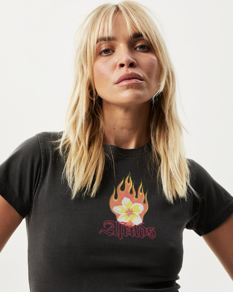 Burning - Recycled Baby Tee