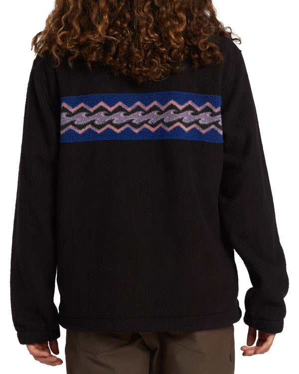 Boundary Mock Snap Pullover