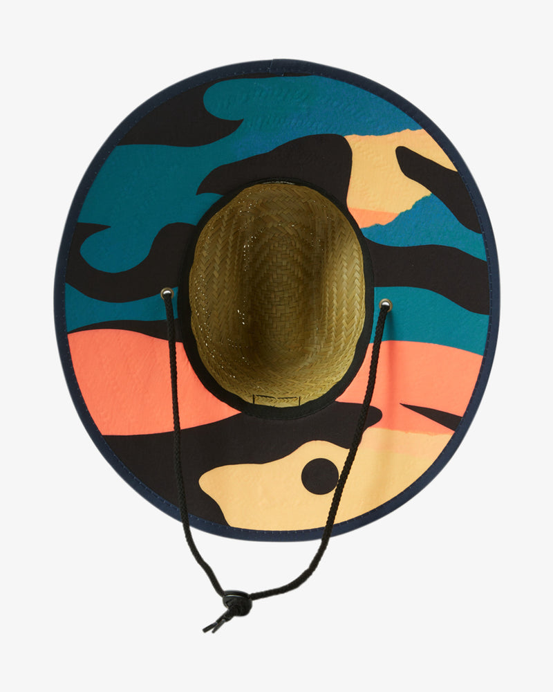 Tides Print Straw Hat