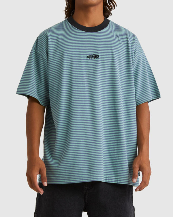 Absense Stripe Short Sleeve Shirt