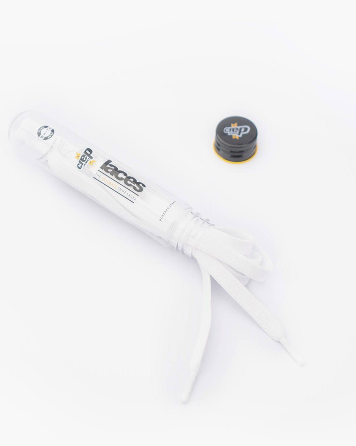 Flat Laces Mono White