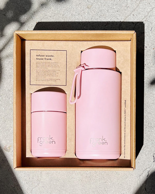 Gift Set 10oz Cup and 34 Oz Straw Lid Bottle