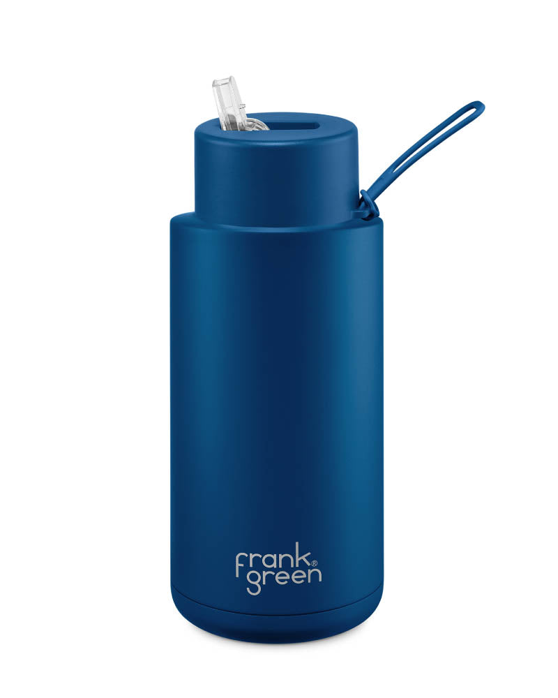 34oz Reusable Bottle Straw Lid