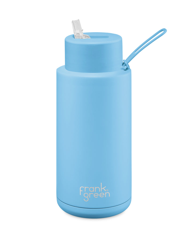 34oz Reusable Bottle Straw Lid