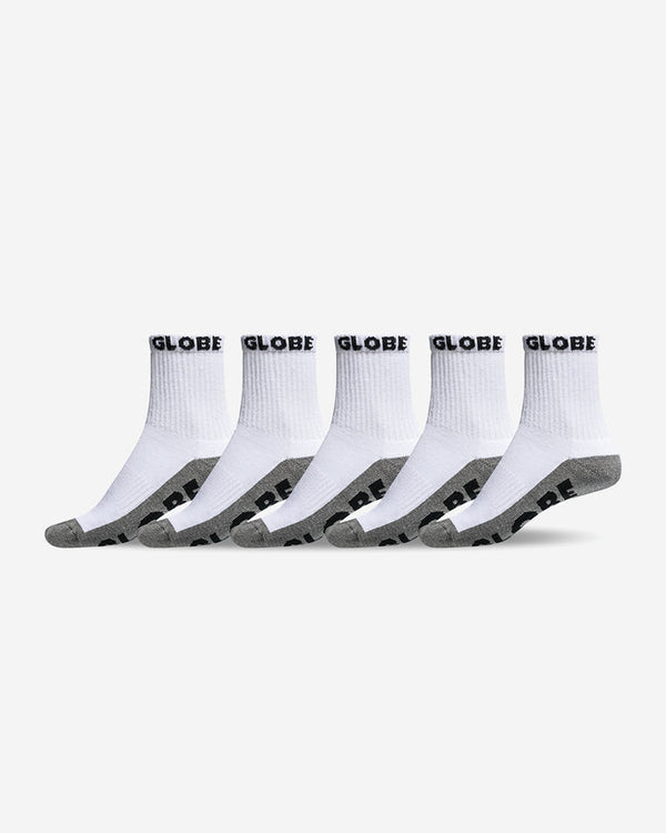 Large Quarter Socks 12-15 5Pk