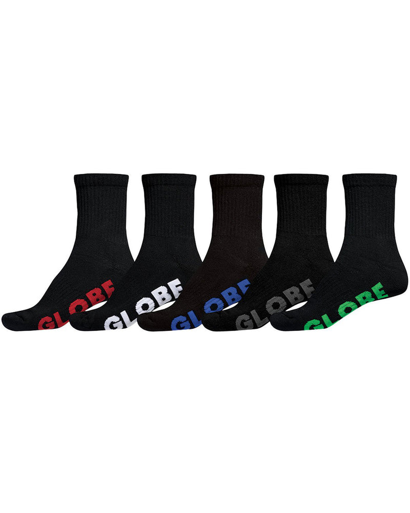 Kids Stealth Crew 5Pk Sock 2-8