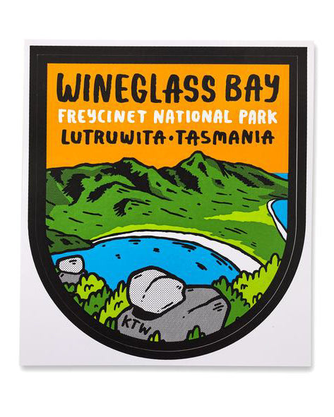 Wineglass Bay Sticker