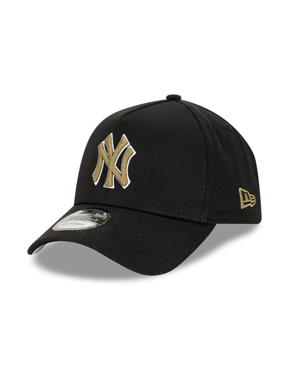 New York Yankees Black 9Forty A-Frame Snapback