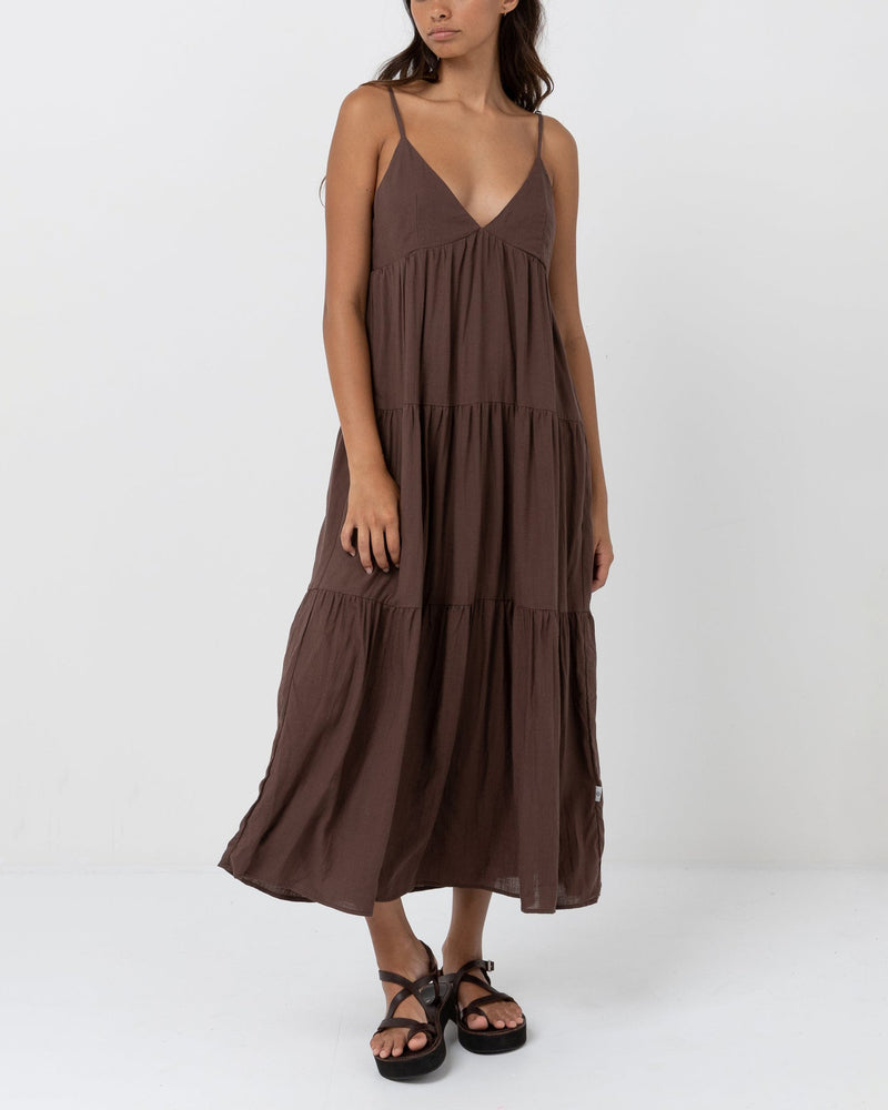 Classic Tiered Midi Dress