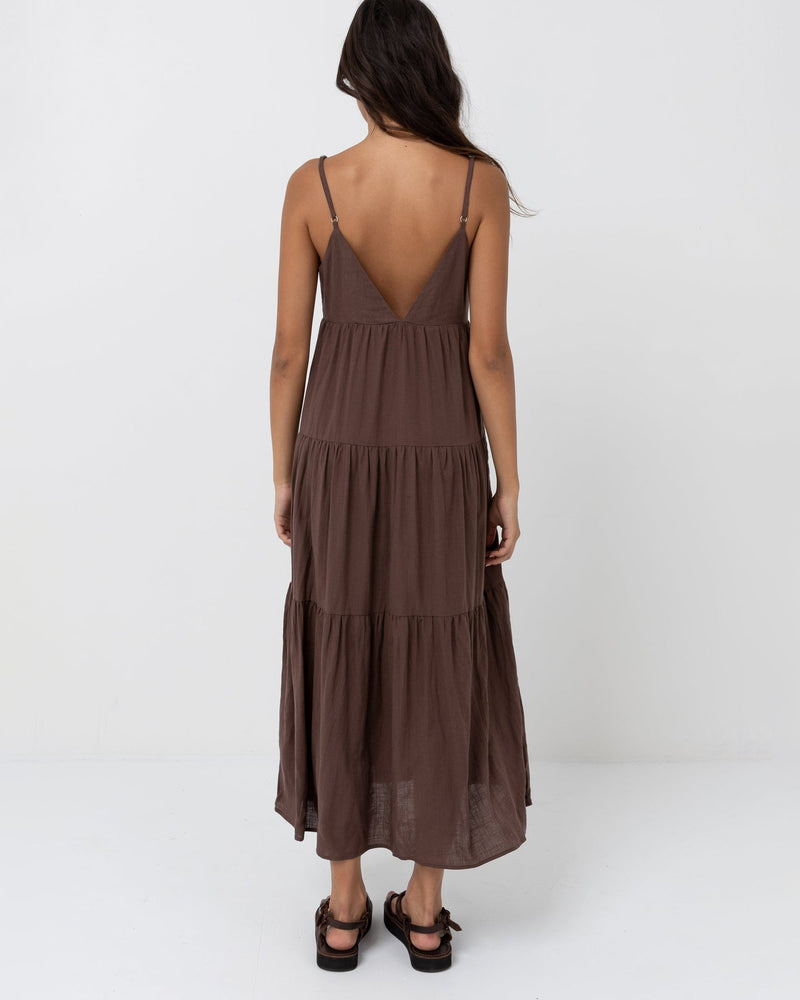 Classic Tiered Midi Dress